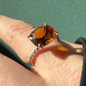David Yurman orange gemstone ring